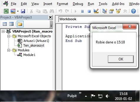 VBA, makra, programowanie